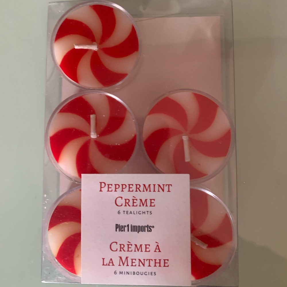 Peppermint Creme Pier 1 5 Tealight Candles